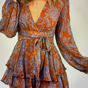 Women’s Jumpsuit Floral Print, Size M